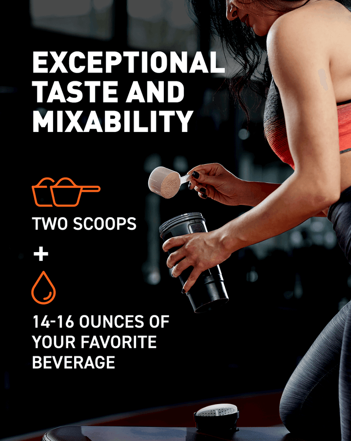 Super Advanced Whey, Premium Protein Powder, Cookies N' Cream; Exceptional taste and mixability; 2 scoops 14-16 ounces of your favorite beverage