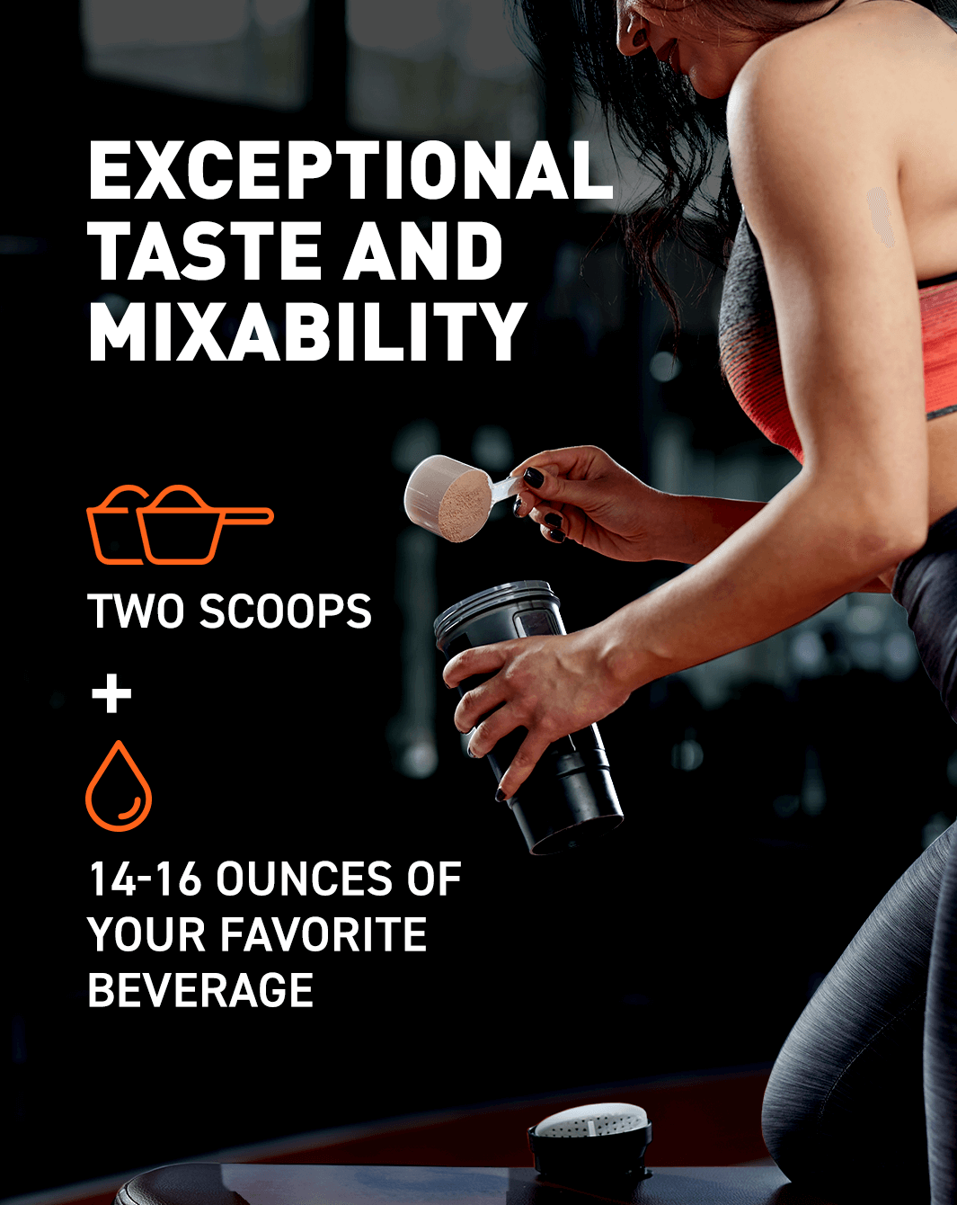 Super Advanced Whey, Premium Protein Powder, Strawberry Exceptional taste and mixability; 2 scoops 14-16 ounces of your favorite beverage