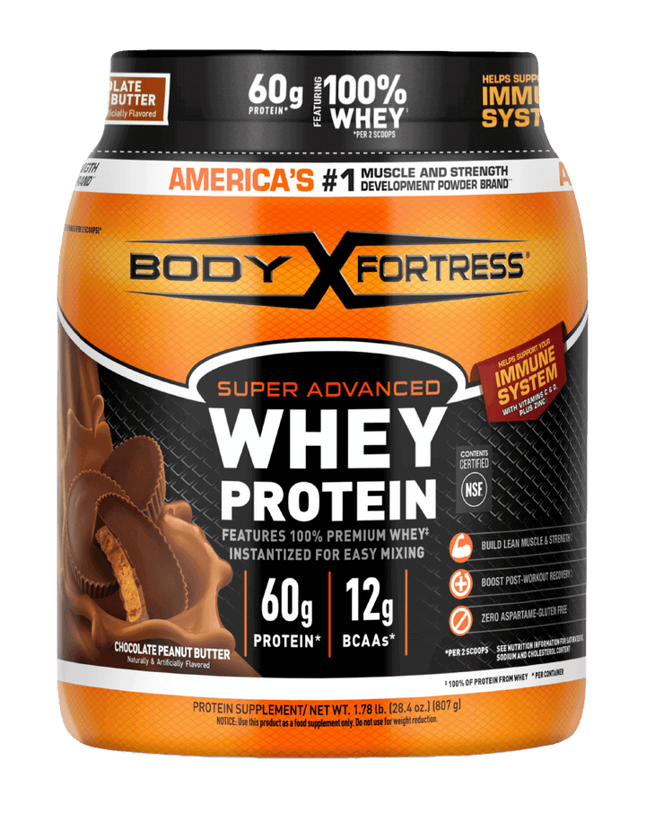Super Advanced Whey, Premium Protein Powder, Chocolate Peanut Butter