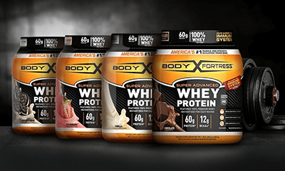 various Body Fortress protein powders